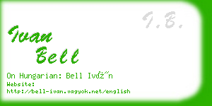 ivan bell business card